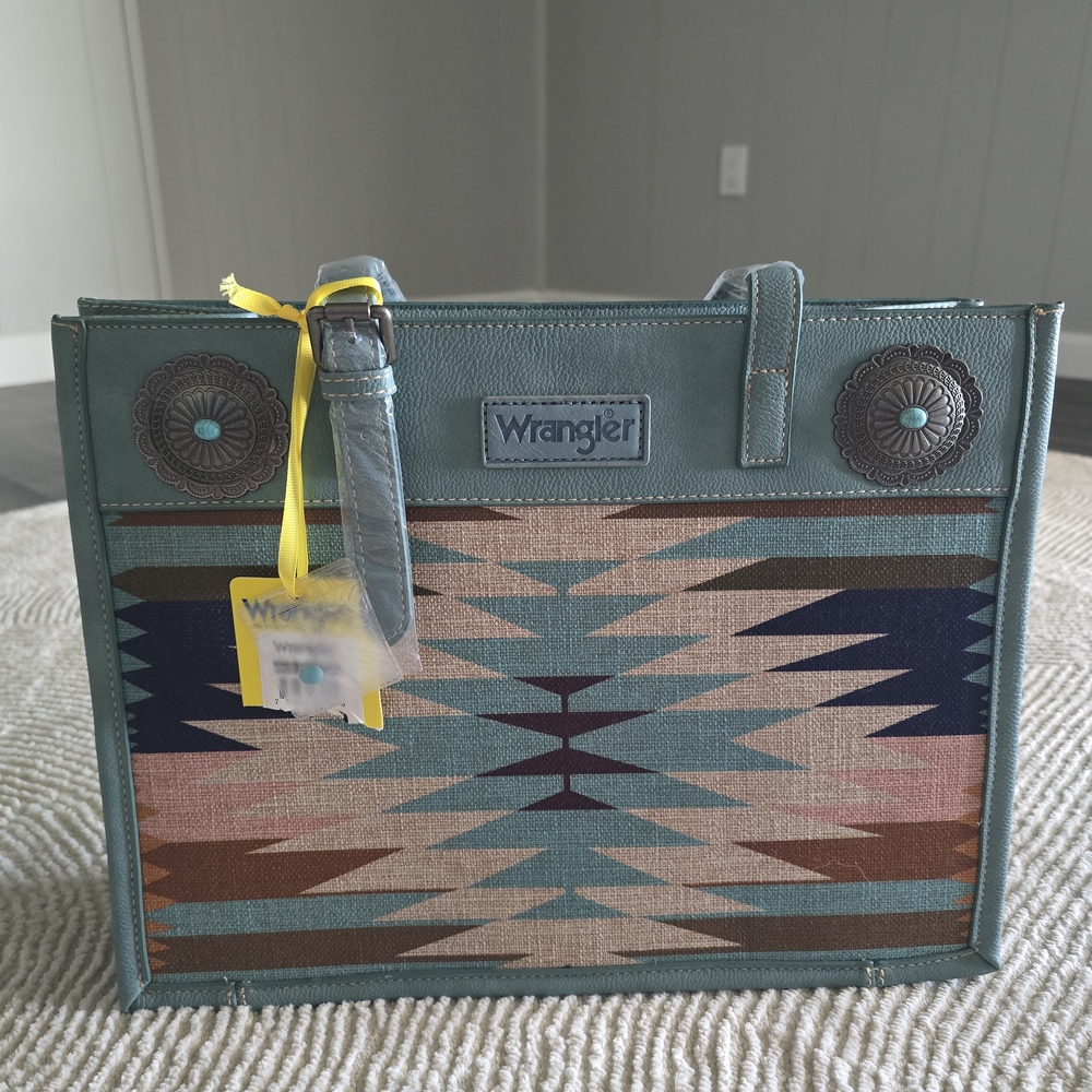 Wrangler Teal and Brown Women's Bag